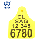 etiquetas de orelha plásticas dos rebanhos animais de 125KHZ ISO11784/85 TPU para a gestão da identificação do gado